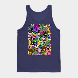 Monsters Doodles Characters Saga Tank Top